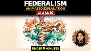 Federalism Class 10 Animated  Class 10 Civics Chapter 2  Federalism Animation Class 10 [upl. by Ottillia]