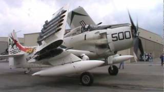 Skyraider Engine Startup and Taxi [upl. by Grimbly]