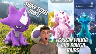 ✨Shiny Toxel Hunt Origin Palkia and Dialga Raids in JAPAN✨ [upl. by Nolyaw857]