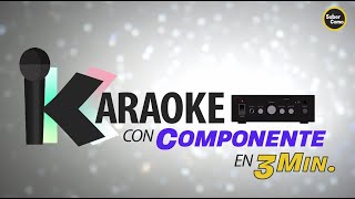 Karaoke con Amplificador Componente [upl. by Atimed]