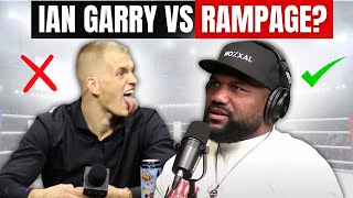 Ian Garry has BEEF With Rampage Jackson [upl. by Lizned]