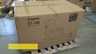 Ergotec ET 100 Mercury Massage Chair  Assembly [upl. by Nyrmac]