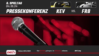 Pressekonferenz Spieltag 8 Krefeld Pinguine vs EHC Freiburg [upl. by Aihsei487]