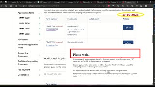 Please Wait Fix Error  How to Fix Error PDF Reader Not Working Issue  IRCC Form PDF Error [upl. by Giark]