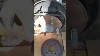 Rear Drum Brakes And Wheel Cylinder Looking Rough nissan sentra automobile car repair [upl. by Lady81]