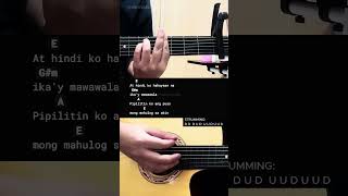 Pangako  Cueshe  Easy Guitar Chords Tutorial For Beginners guitarlesson [upl. by Ahtiuqal897]