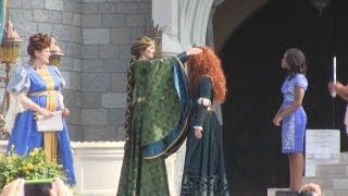 Full Princess Merida coronation ceremony at Disneys Magic Kingdom  11 princesses gather [upl. by Homovec]