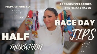 RACE DAY TIPS HALF MARATHON  HOW TO RUN YOUR BEST RACE  LESSONS LEARNED  PREPARATION IS KEY [upl. by Eiblehs]