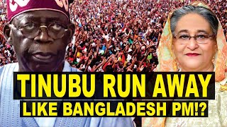 Tinubu To Run Away Like Bangladesh Hasina Uninspiring Address Pushes Protesters In Massive Crowd [upl. by Heyward139]