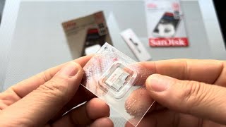 SanDisk Ultra 32 GB microSDHC unboxing [upl. by Leiad]