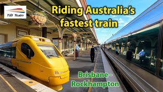 Australia’s Electric Tilt Train  Brisbane to Rockhampton in Business Class [upl. by Ariek244]