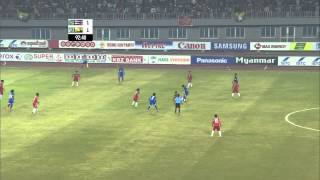 27th SEA GAMES MYANMAR 2013  Football W Myanmar v Thailand 181213 [upl. by Solita]