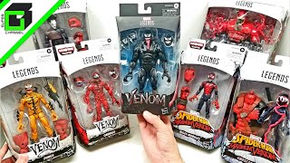 New VENOM Marvel Legends VENOMPOOL BuildaFigure Series Complete Set UNBOXING and REVIEW [upl. by Rodama]