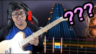 GUITAR HERO PLAYER PLAYS REAL GUITAR [upl. by Lind]