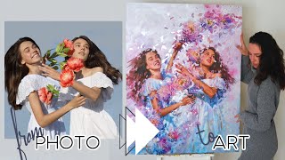 quotBlossom Dancequot Painting process from photo reference [upl. by Namya]