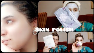 SKIN POLISHING AT HOME FOR  SKIN WHITENING [upl. by Zindman]