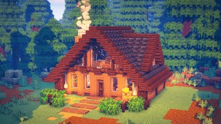 Minecraft  How to Build a Survival Wooden Cabin [upl. by Aicittel898]