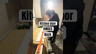 Hack on how to fix hinges on a kitchen unit door [upl. by Bosson]