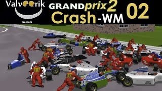 GRANDprix2 Crash WM  Barrichello  Spa1998 Mod DEHD [upl. by Atinihs]