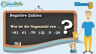 Negative Zahlen verstehen  Klasse 5 ★ Übung 1 [upl. by Church]