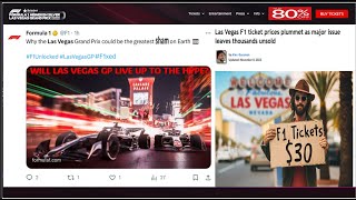 Formula One Crisis As Fans Desert Las Vegas GP F1 Tickets Unsold amp Hotels Vacant f1 lasvegasgp [upl. by Dimphia]