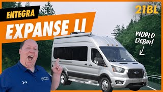 Entegra NEWEST Class B on Ford Transit WORLD DEBUT [upl. by Patsy]