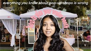 how to create the BEST vendor booth for a popup shop  how to popup ep 1 [upl. by Labanna]