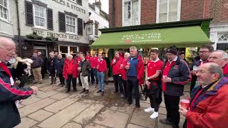 The brilliant Welsh flashmob staged outside the Ted Lasso pub [upl. by Leontine]