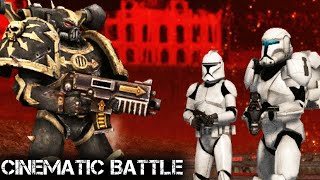 Chaos Space Marines vs Clone Army  Warhammer 40k vs Star Wars  Men of War Assault Squad 2 [upl. by Devon]