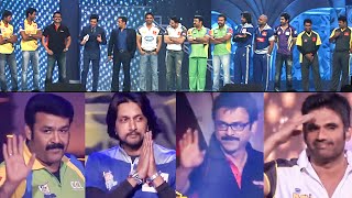 All Superstars In One Frame  Epic Entry Of CCL Captains Sets The Stage On Fire [upl. by Hughes759]