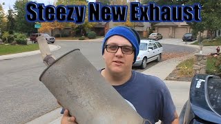 The Ricer Honda Gets New Exhaust Kinda [upl. by Ahseyt]