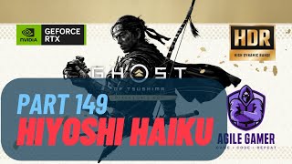 Hiyoshi Haiku Ghost of Tsushima  Directors Cut  HDR PC Gameplay  Part  149 [upl. by Whitehurst]