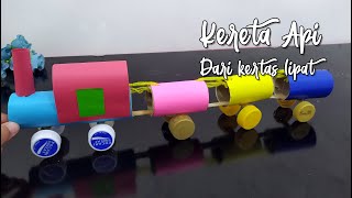 Ide Kegiatan PAUD TK Membuat Kereta Api dari Kertas  Tema Alat Transportasi Darat [upl. by Andrea]