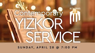 Contemporary Yizkor Service amp Rabbi Gimbels Cantorial Recital Sunday April 28 2024 [upl. by Cantu]