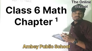 Math class 6 Chapter 1 By The Online School [upl. by Cole]