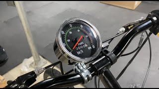 Old School Style Bike Speedometer Motorized Bike [upl. by Ace]