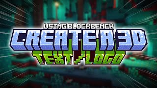 Create a 3D Minecraft TextLogo Using BlockBench [upl. by Johanan]