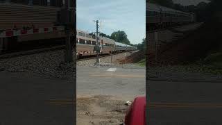 Amtrak 333 amp 129 pulling Amtraks Northbound Crescent into Kemper Street Station Lynchburg VA [upl. by Cate95]