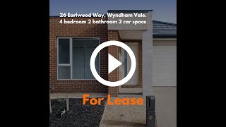 For Lease 26 Earlwood Way Wyndham Vale [upl. by Brigham]