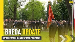 Dodenherdenking Breda verstoord door man  Breda Update [upl. by Holna324]