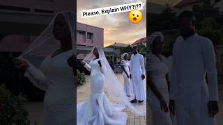 Who said it was OK 🫢 youtubeshorts bridal wedding dress shorts couple drama funny [upl. by Ellertnom]