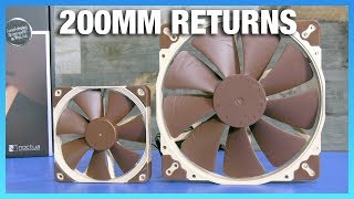 Noctua NFA20 vs Cooler Master 200mm Fan Review [upl. by Phillida]