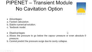 PIPENET Transient – Cavitation Models and Applications [upl. by Leahcimnhoj]