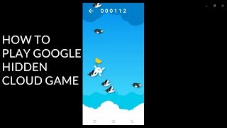 How to Play Google App Hidden Game  Floating Cloud [upl. by Edobalo185]