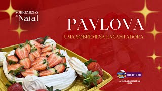 RECEITA FÁCIL  PAVLOVA DE NATAL [upl. by Nosle538]