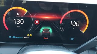 Renault Megane 2022 ETech EV60 220 acceleration and top speed [upl. by Shushan74]