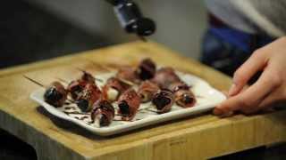 Stuffed Prunes wrapped in Parma Ham  Tess Ward [upl. by Sancha]