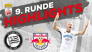 SK Puntigamer Sturm Graz  FC Red Bull Salzburg 9 Runde ADMIRAL Bundesliga 202425 [upl. by Onilatac5]