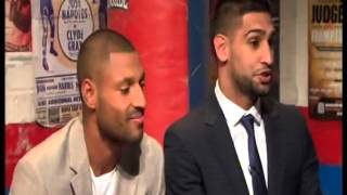 Amir Khan amp Kell Brook on Ringside shame Hatton wasnt there [upl. by Noiwtna702]