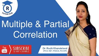 5 Multiple and Partial Correlation in Hindi Exam Questions Dr Ruchi Khandelwal [upl. by Neyut]